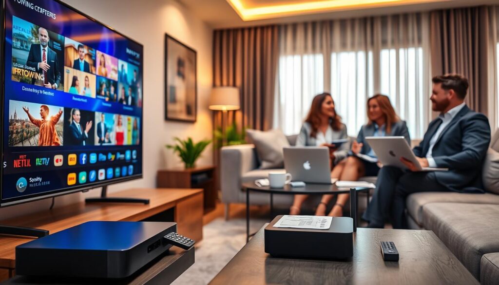 IPTV-Dienst und moderne Fernsehtechnik