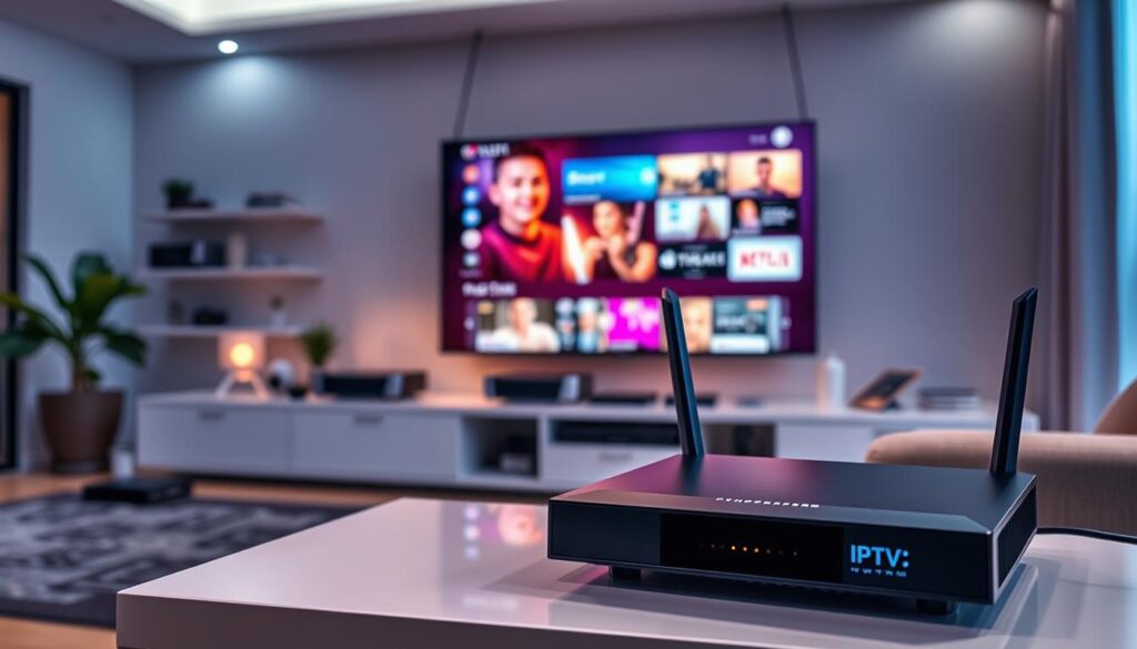 IPTV Hardware und Internetanschluss für schnelles Streaming