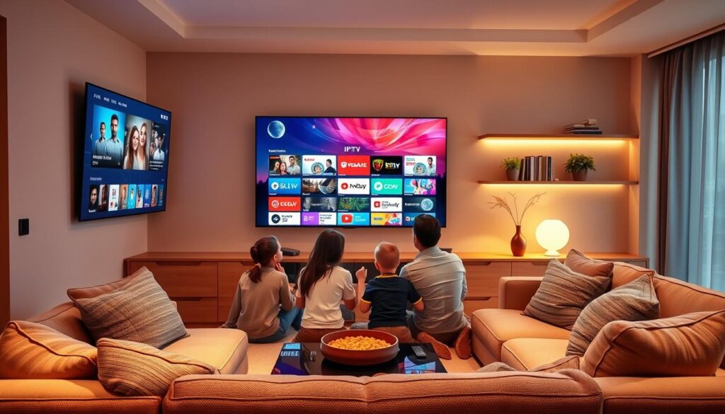 Modernes fernsehen über das Internet