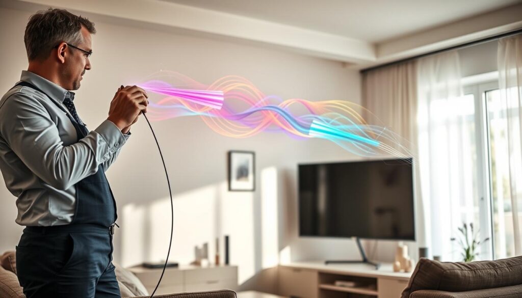 wie funktioniert tv über glasfaser​